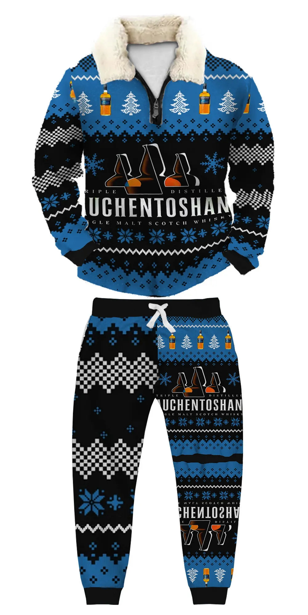 Ugly Quarter Zip Sweatshirt & Sweatpant Set 1464