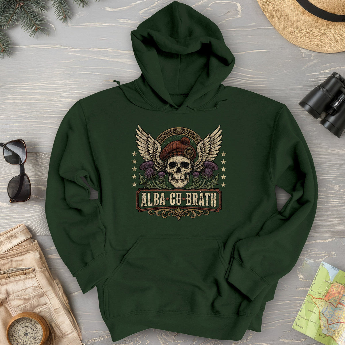 Alba Skull Thistle Hoodie