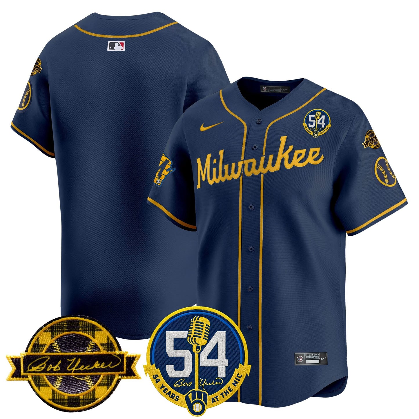 MIL 2026 Baseball Jersey – 54 Seasons Tribute Edition – All Stitched