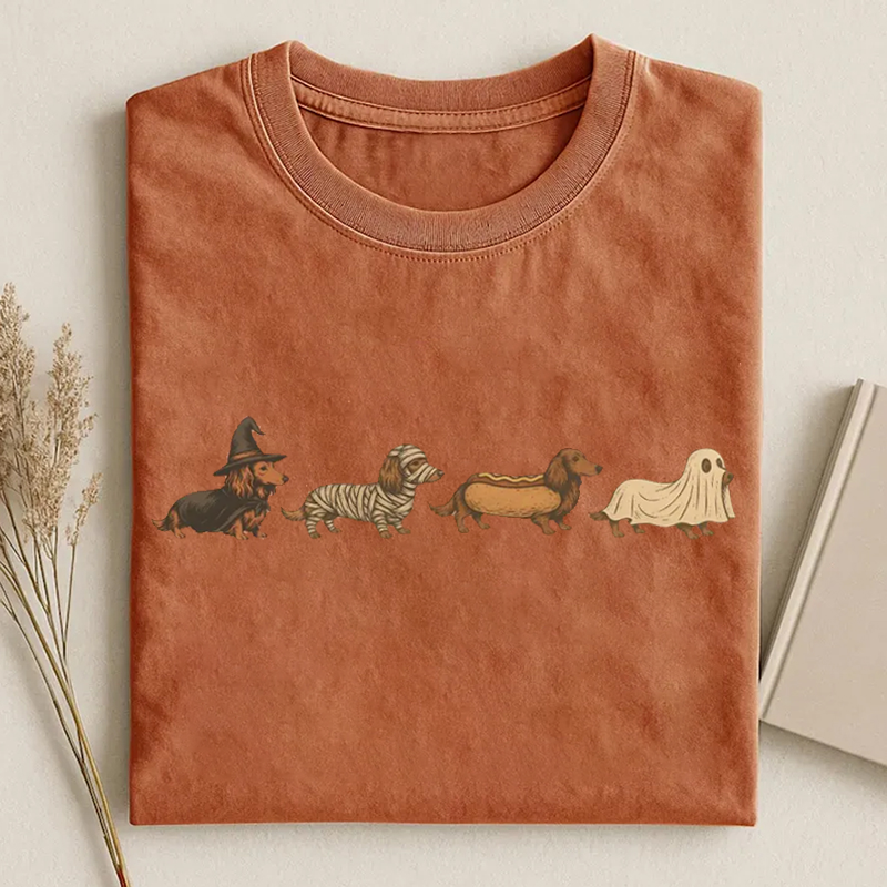 Vintage Halloween Dachshund T-shirt