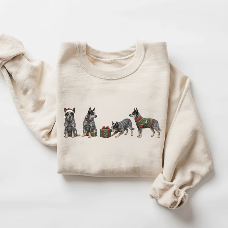 Blue Heeler Christmas Sweatshirt