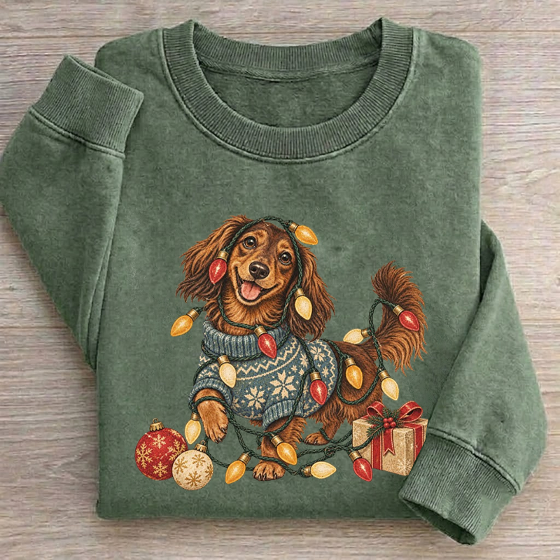 Christmas Dachshund Sweatshirt