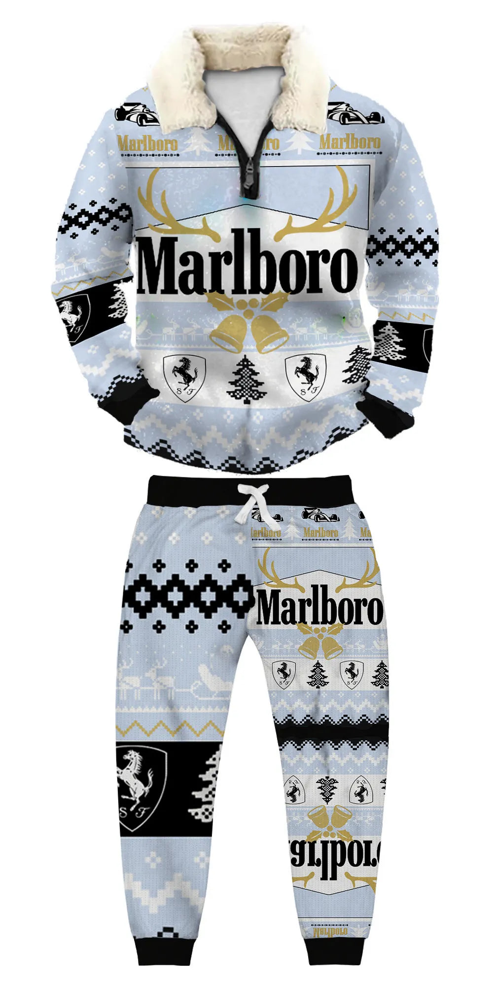 Ugly Quarter Zip Sweatshirt & Sweatpant Set f4dc