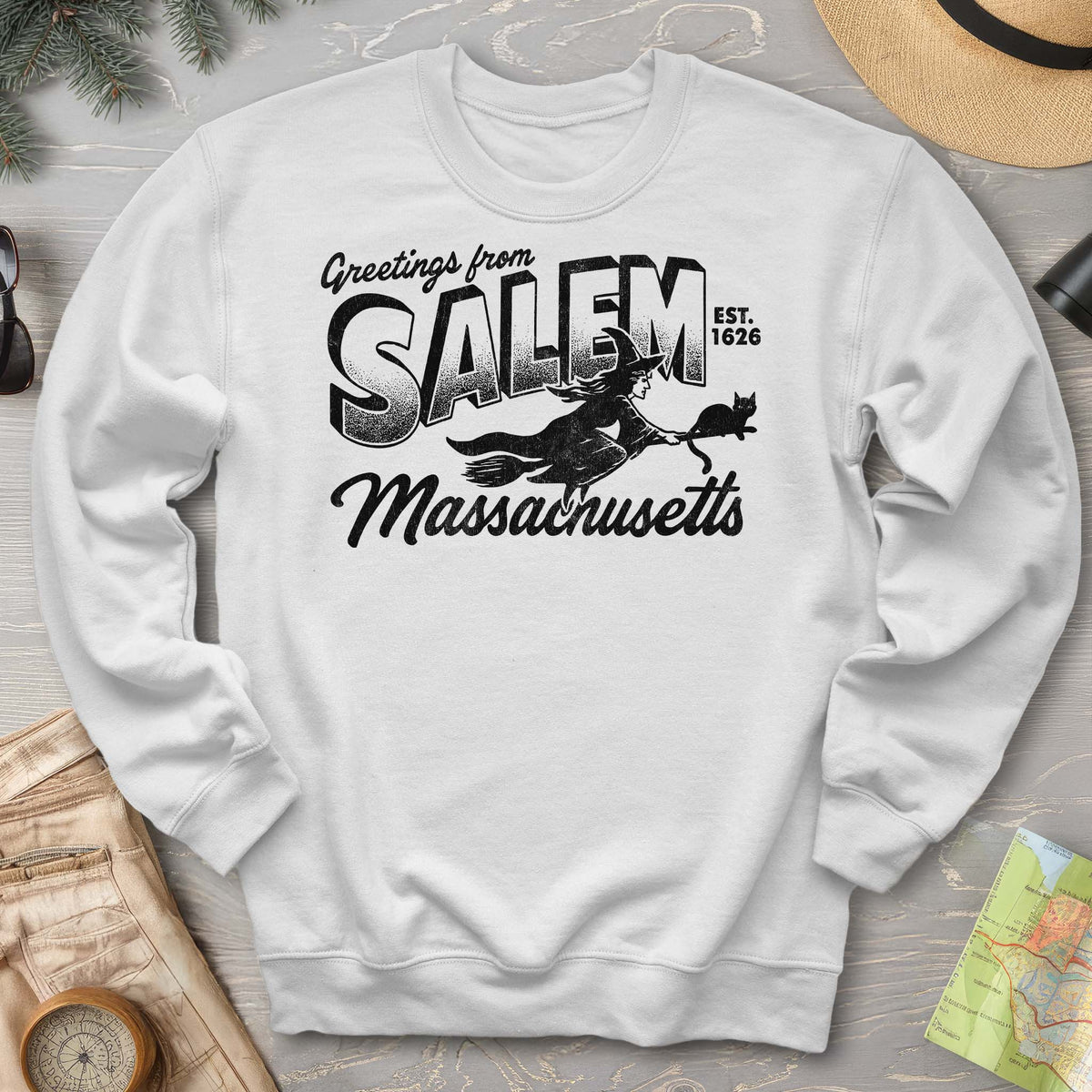 Greetings from Salem Massachusetts Sweatshirt