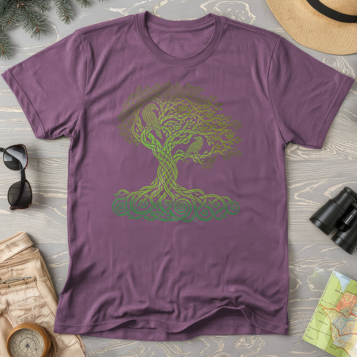 Celtic Raven Tree T-Shirt