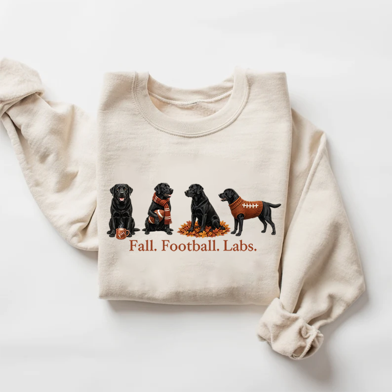 Fall Black Lab Sweatshirt