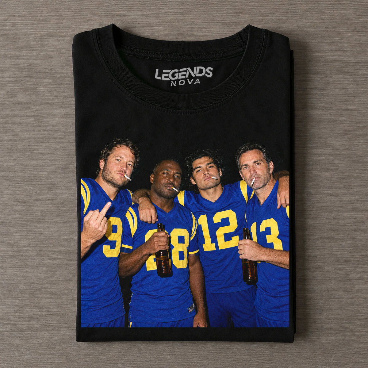 MS9 & PN12 & MF28 & KW13 Rams Football Tee