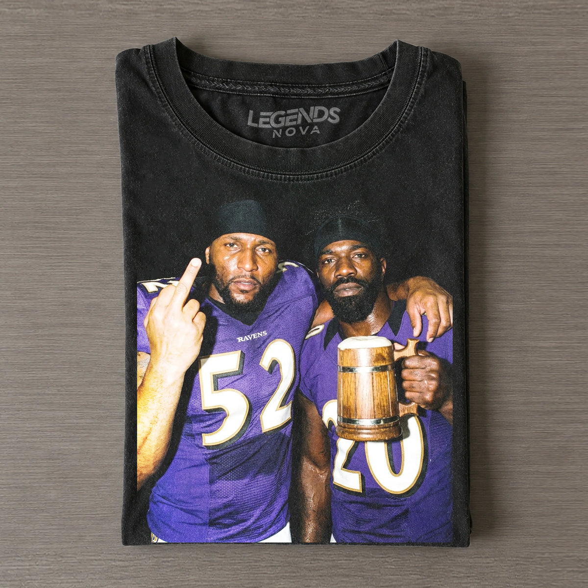 RL52 & ER20 Ravens Football Tee/LS/Hoodie