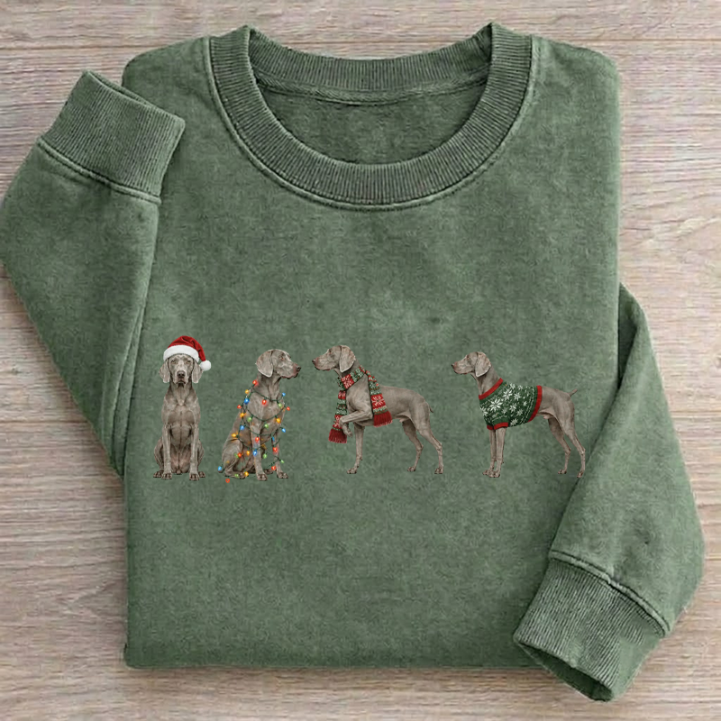 Weimaraner Christmas Sweatshirt