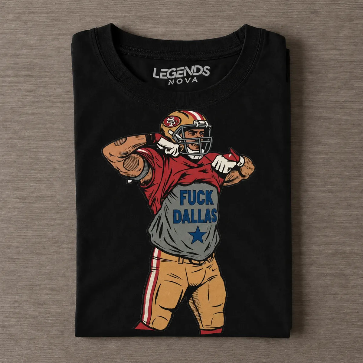 Vintage GK SF Niner Anti-Dallas Rivalry Football Graphic Tee