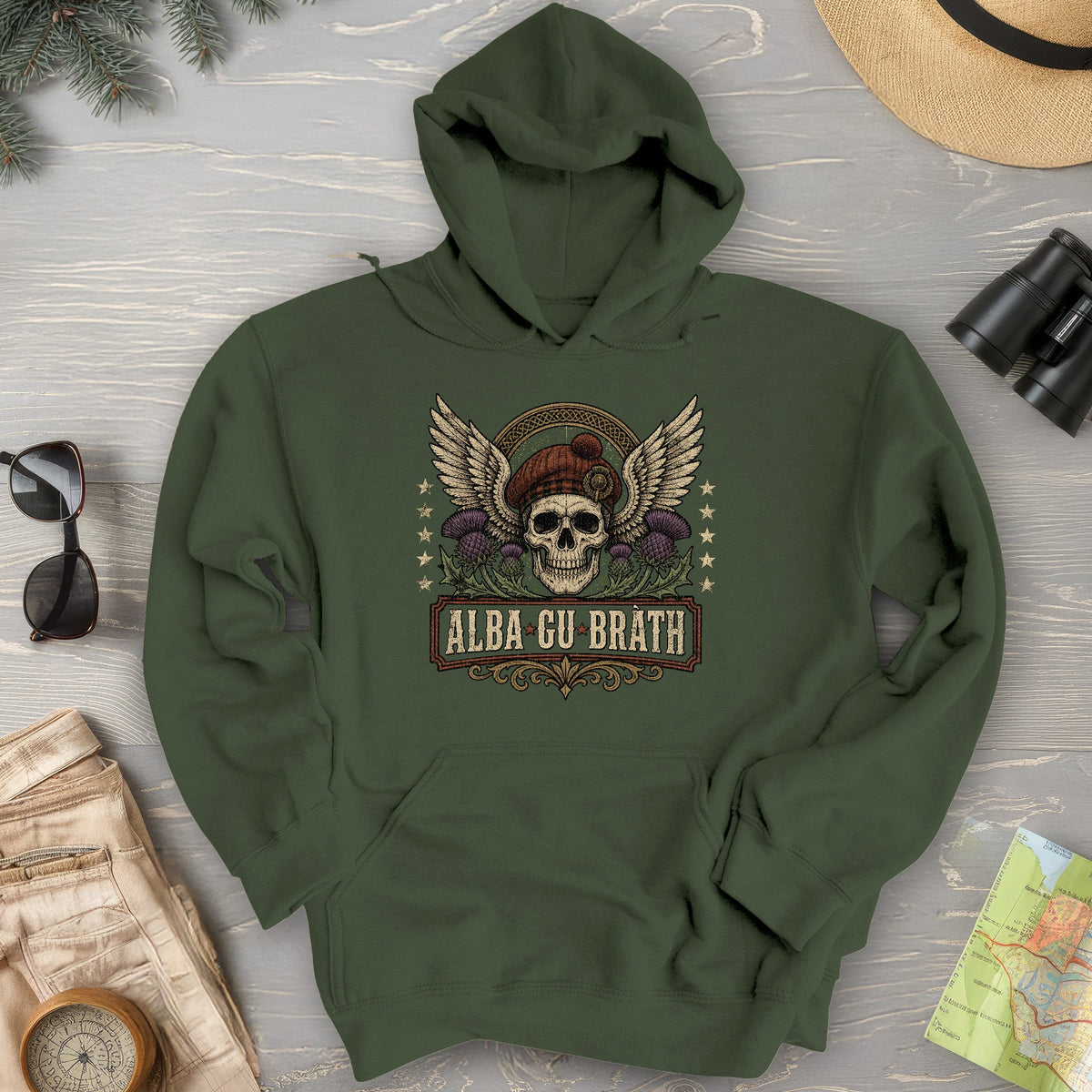Alba Skull Thistle Hoodie
