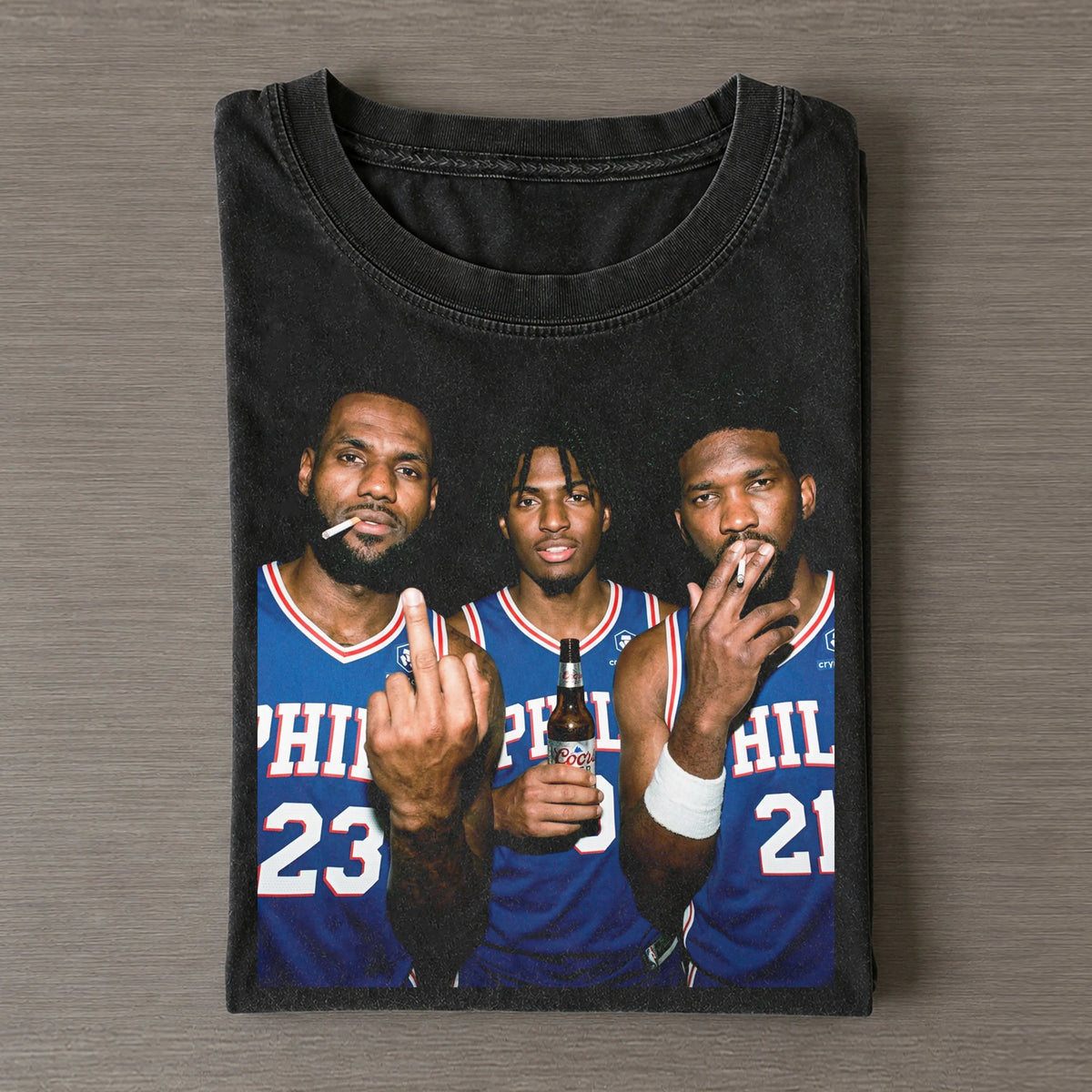 LJ & TM & JE 76ers Basketball T-shirt
