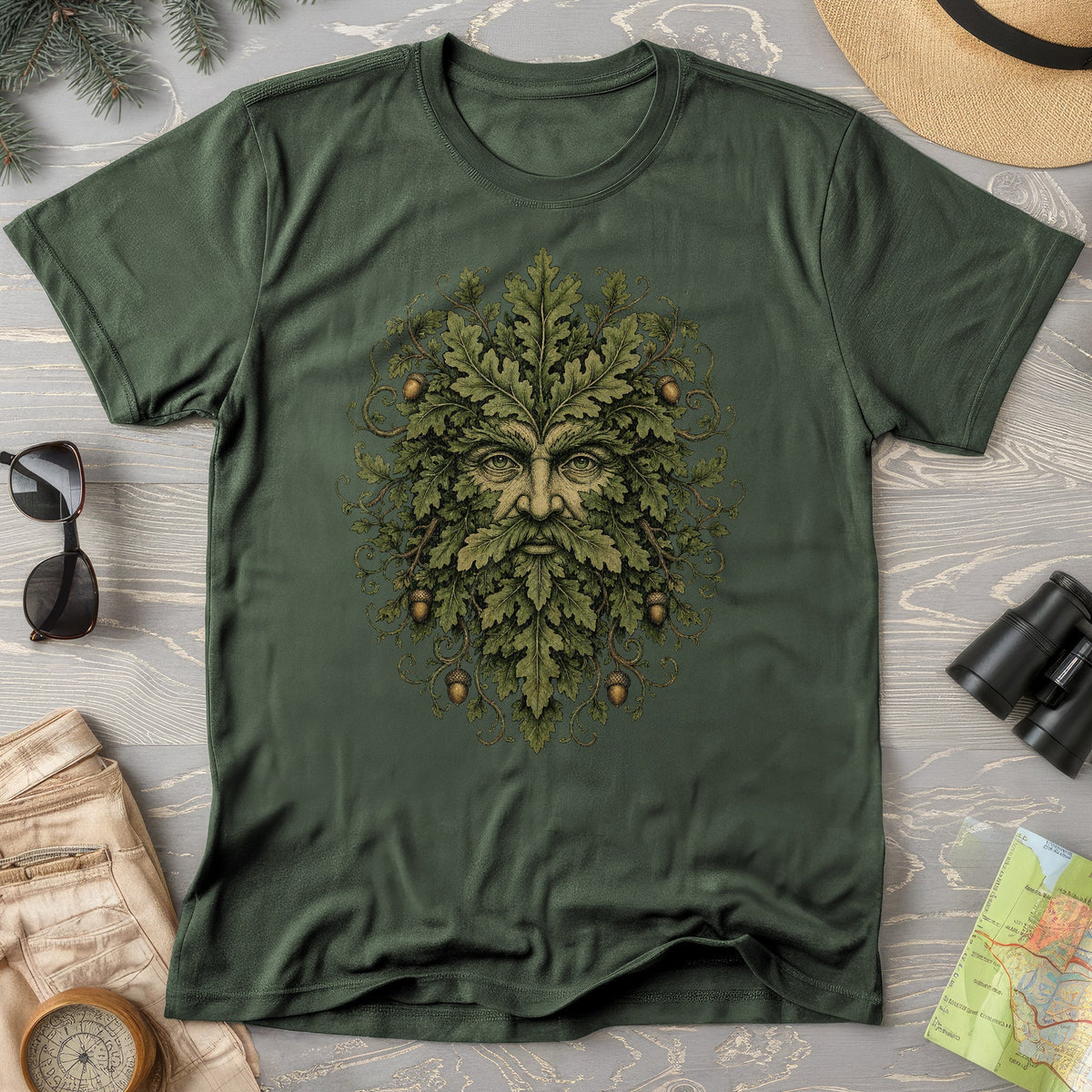 Green Man Oak T-Shirt