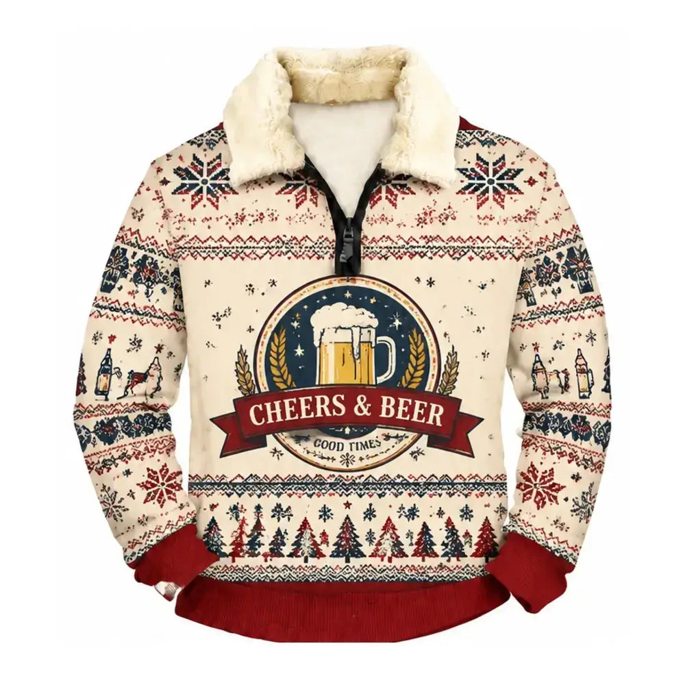 Beer Culture Ugly Quarter Zip Sweatshirt & Sweatpant Set