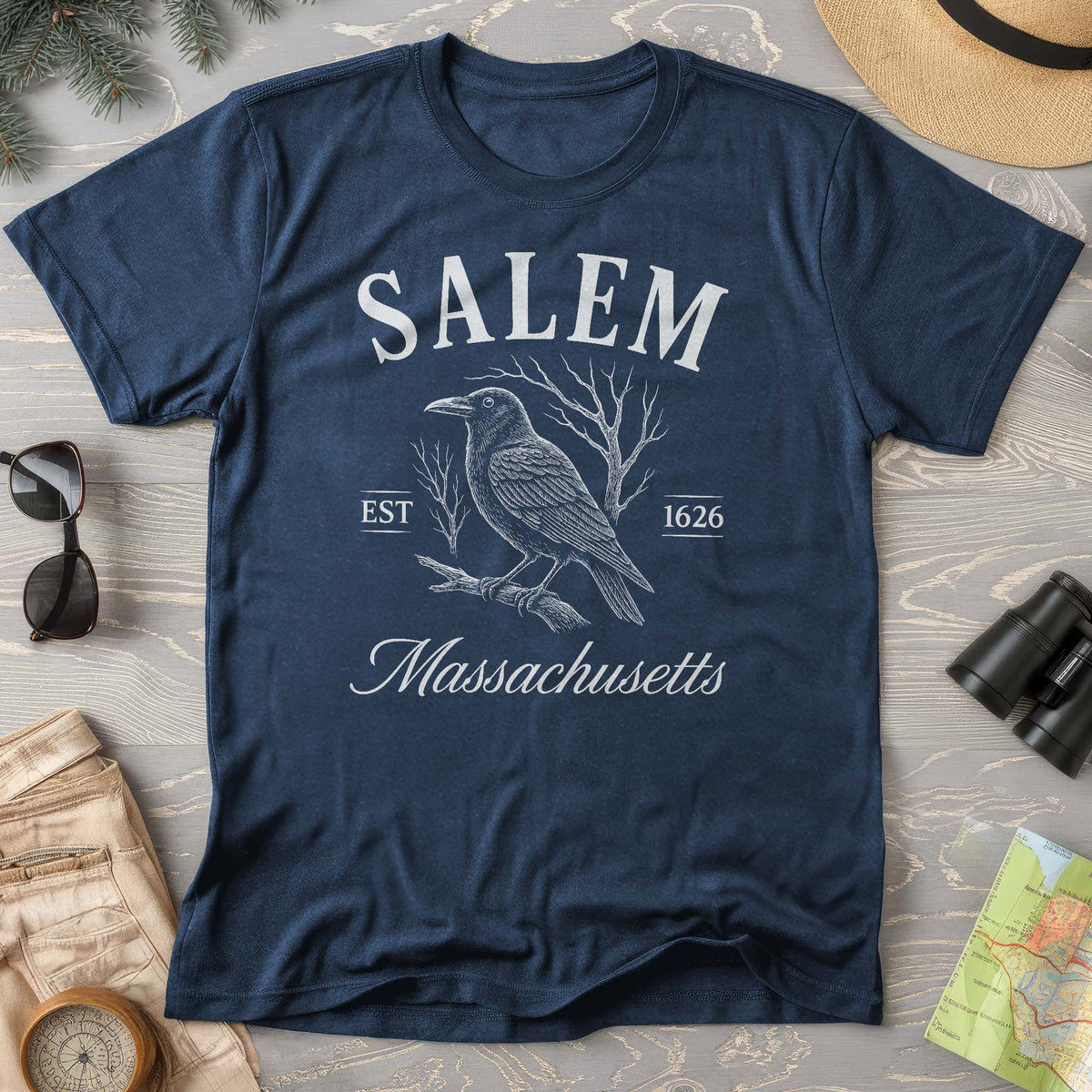 Salem Massachusetts Raven T-Shirt