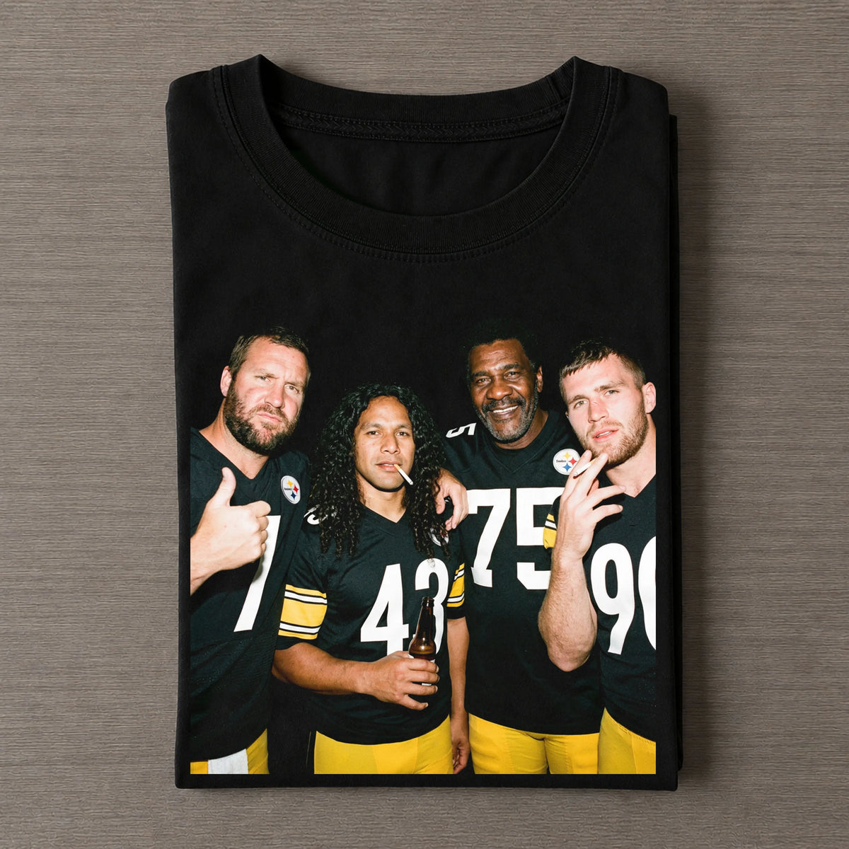 BR7 & TP43 & JG75 & T.J.W90 Steelers Football T-shirt