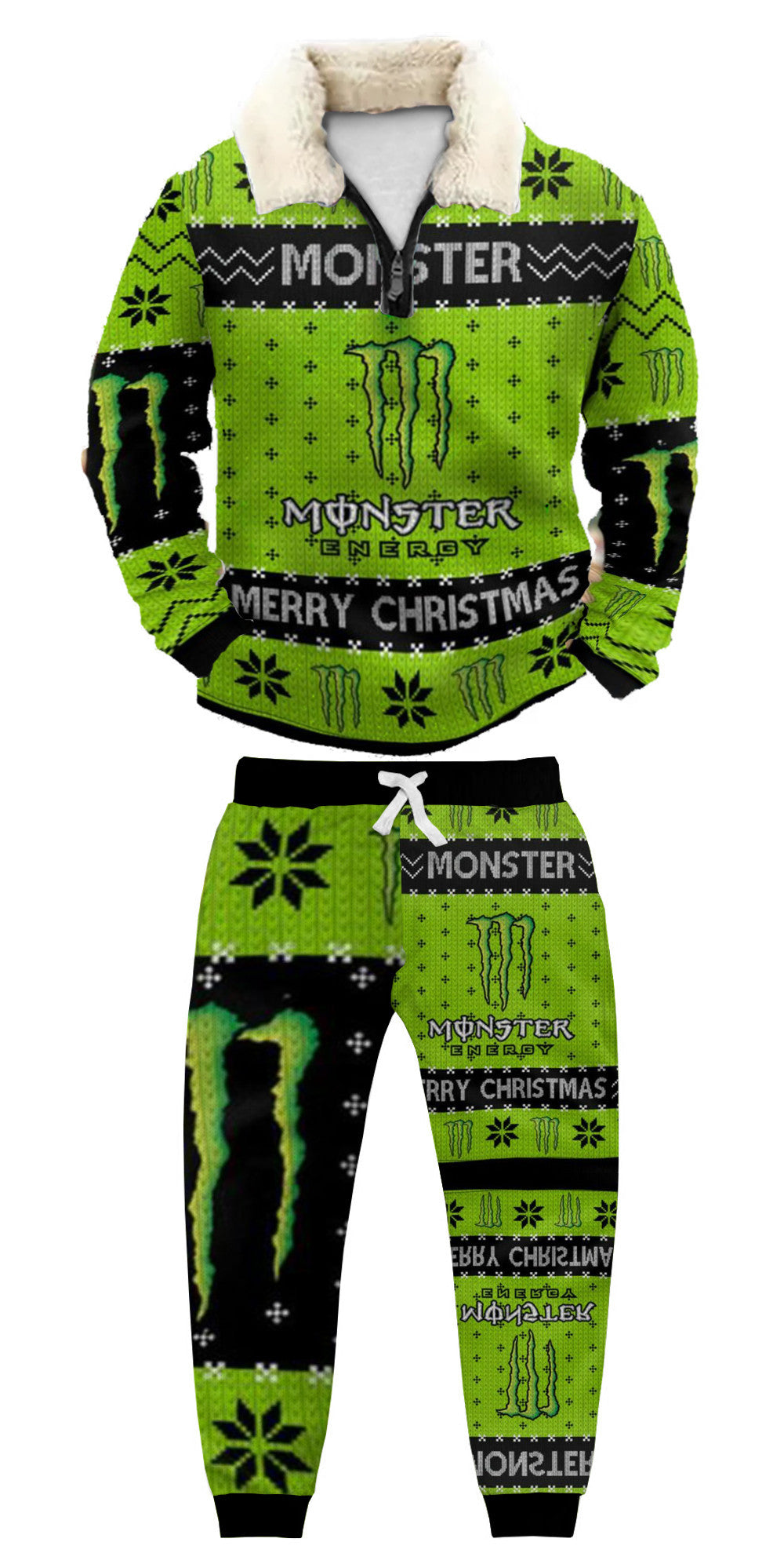 Ugly Quarter Zip Sweatshirt & Sweatpant Set e9b5