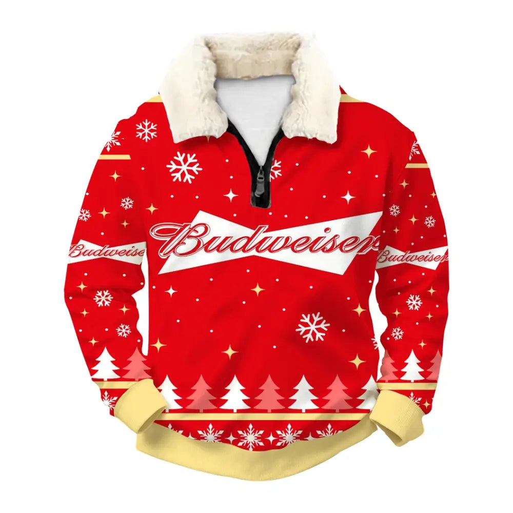 Crimson Brew Ugly Quarter Zip Sweatshirt & Sweatpant Set
