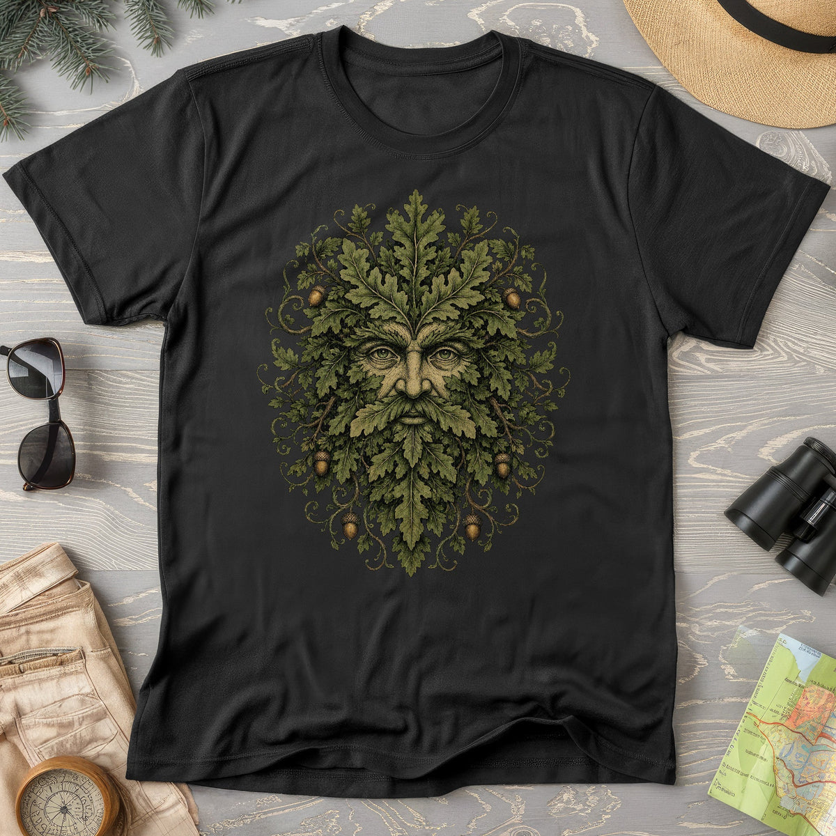 Green Man Oak T-Shirt