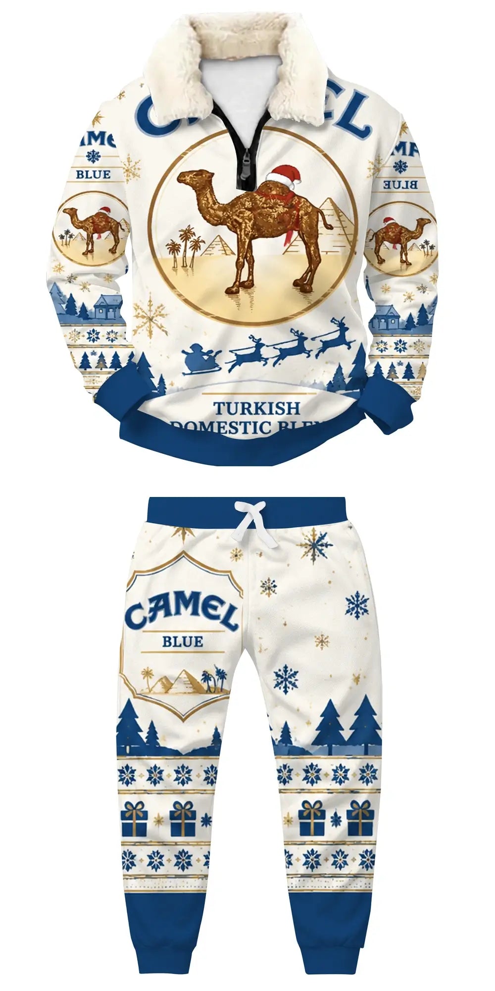 Desert Winter Ugly Quarter Zip Sweatshirt & Sweatpant Set