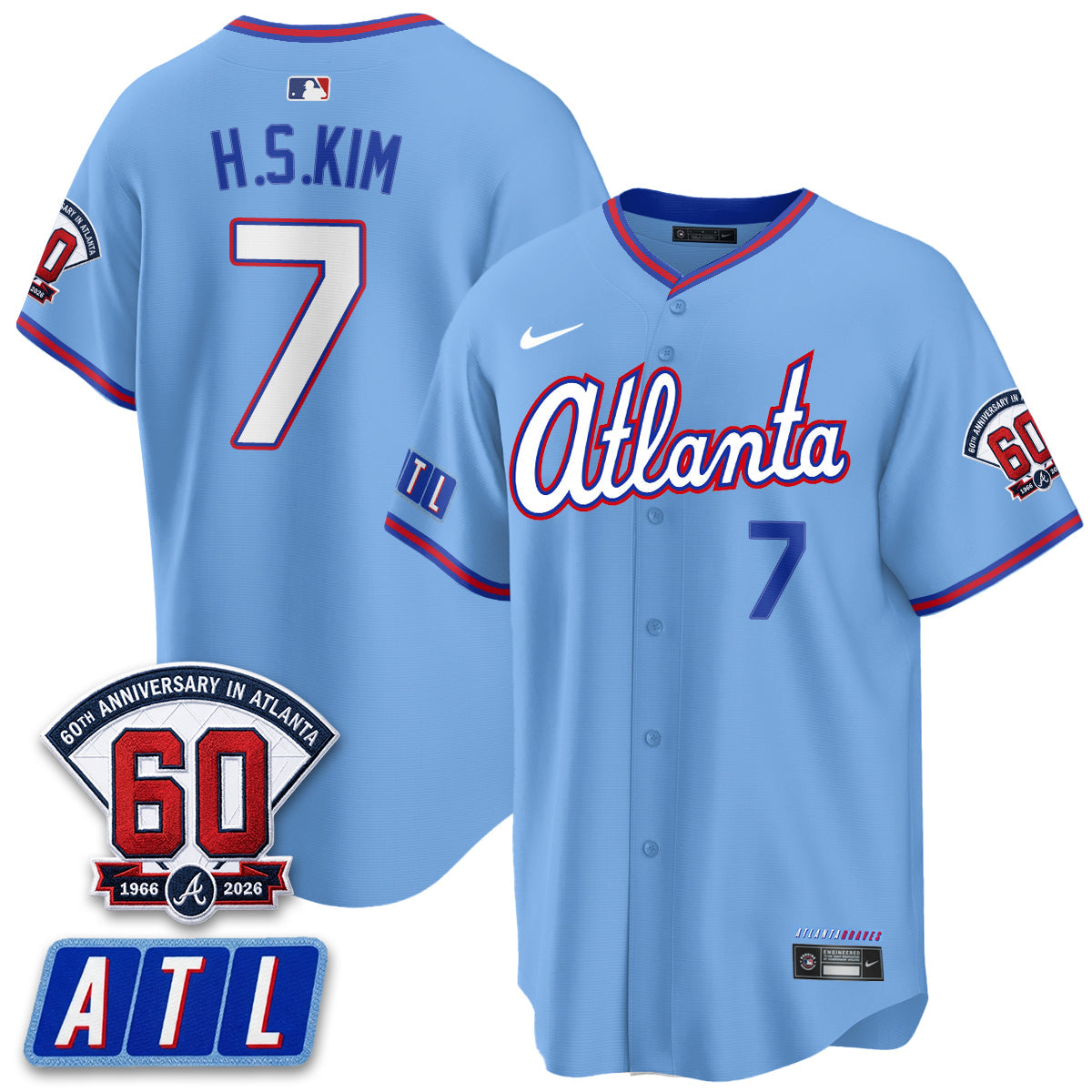 ATL 2026 60th Anniversary Baseball Jersey – Vapor Limited All Stitched