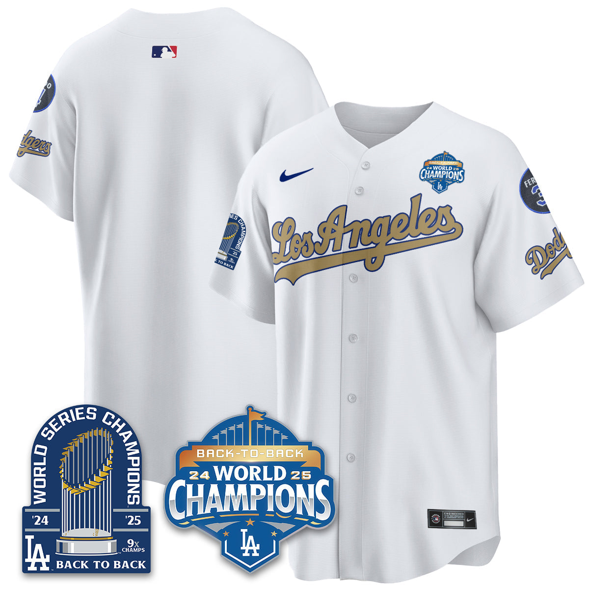 LAD 2026 Baseball Jersey – 9X Champions Commemorative Edition – All Stitched