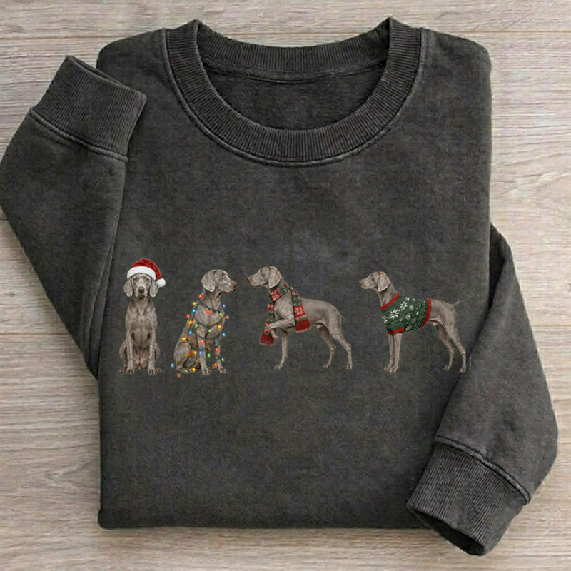 Weimaraner Christmas Sweatshirt