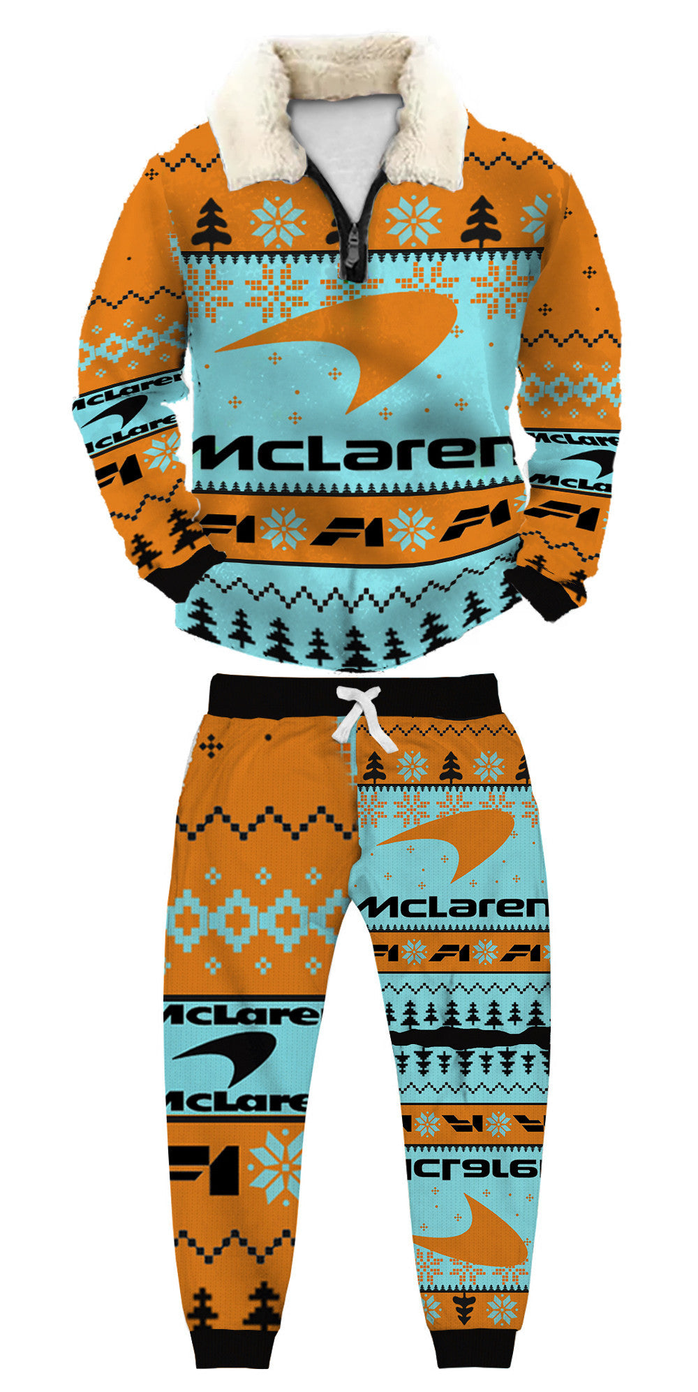 Ugly Quarter Zip Sweatshirt & Sweatpant Set dfaf