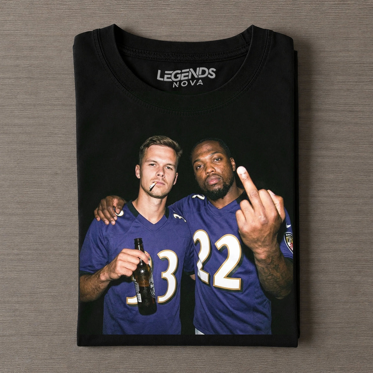 TL33 & DH22 Ravens Football T-shirt