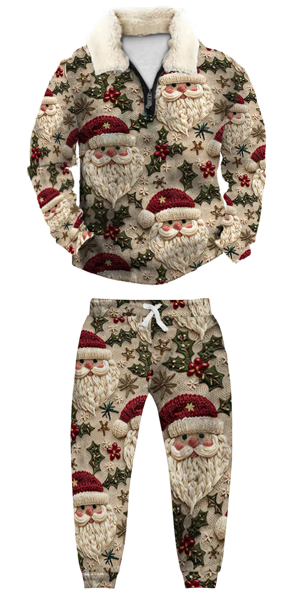 Ugly Quarter Zip Sweatshirt & Sweatpant Set 9875