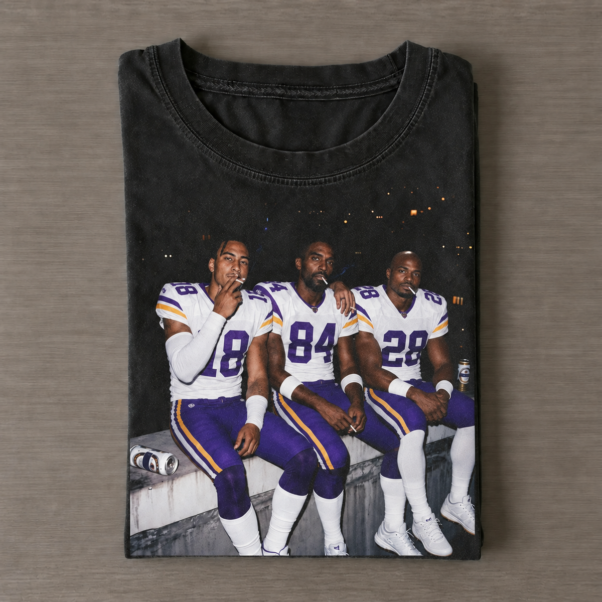 Justin Jefferson & Randy Moss & Adrian Peterson Vikings Football Tee
