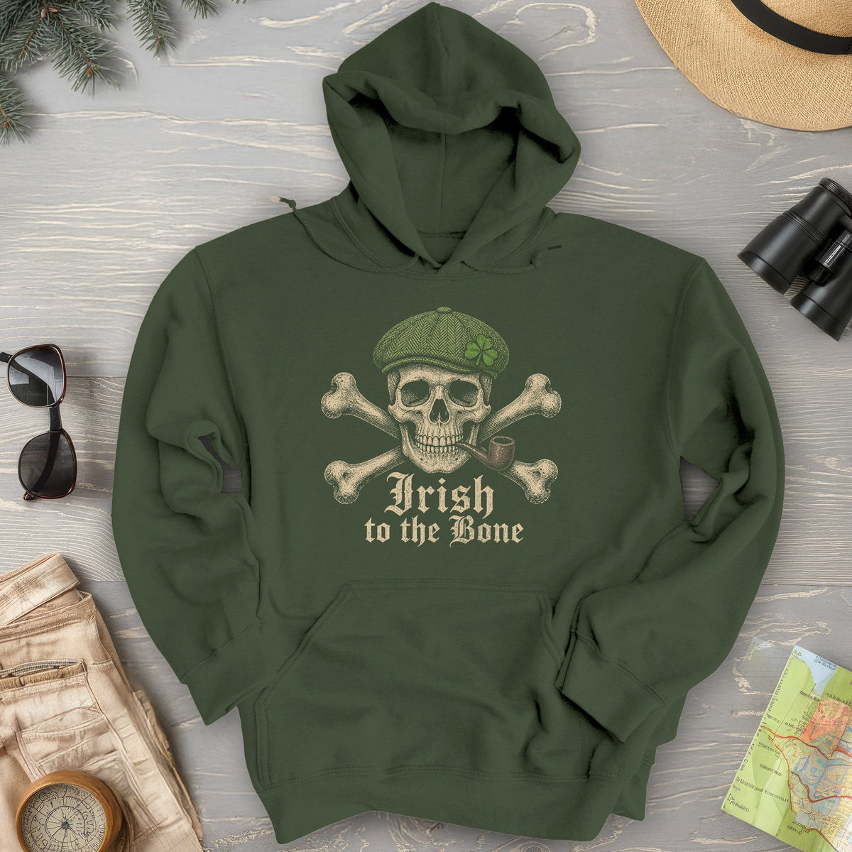 Irish Crossbones Hoodie