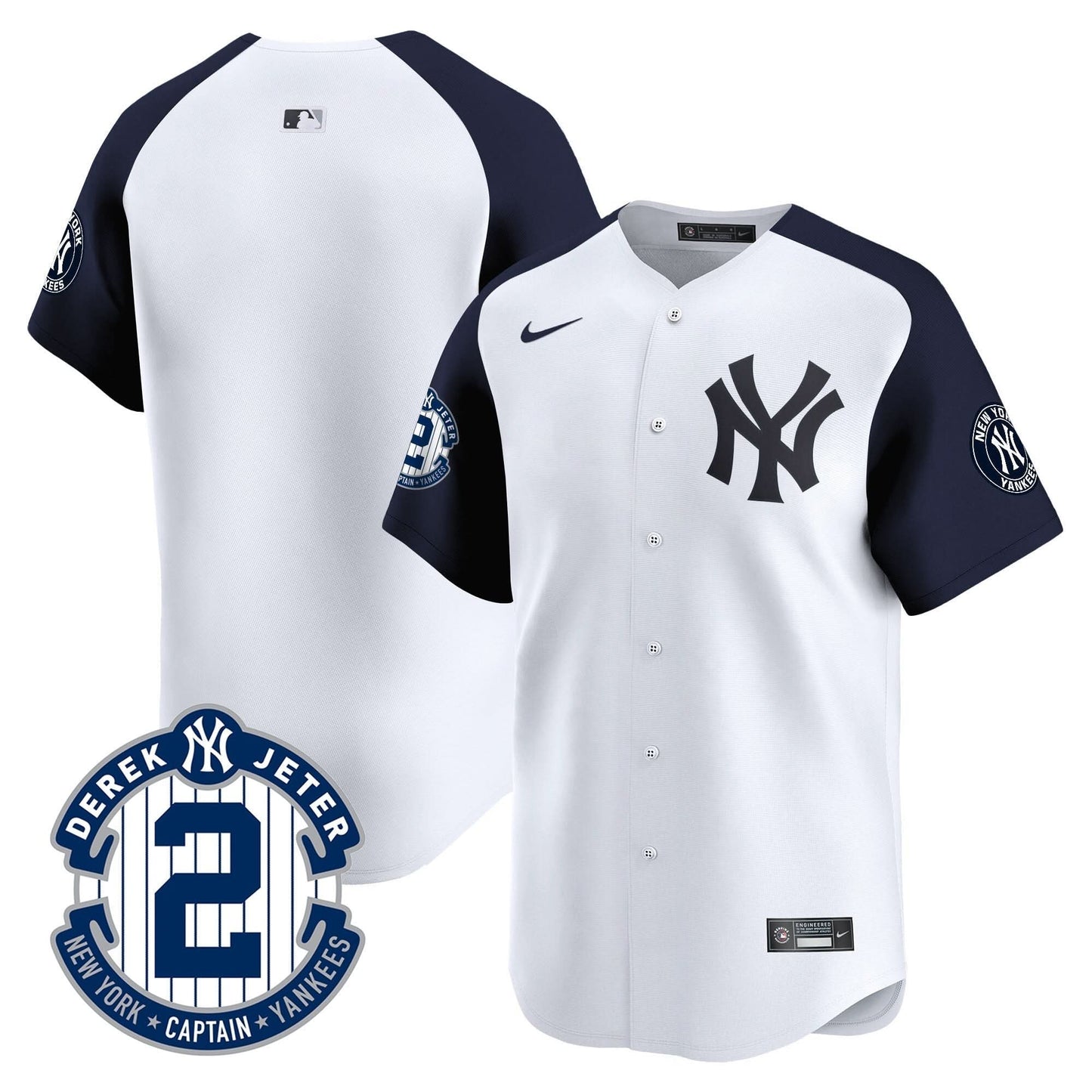 NYY 2026 Baseball Jersey – Legacy Patch Edition – All Stitched