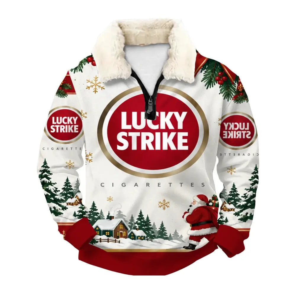 Holiday Smoke Ugly Quarter Zip Sweatshirt & Sweatpant Set