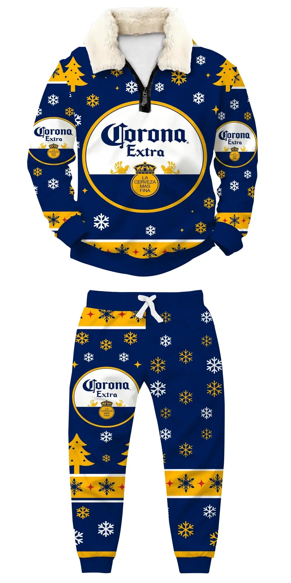 Midnight Brew Ugly Quarter Zip Sweatshirt & Sweatpant Set