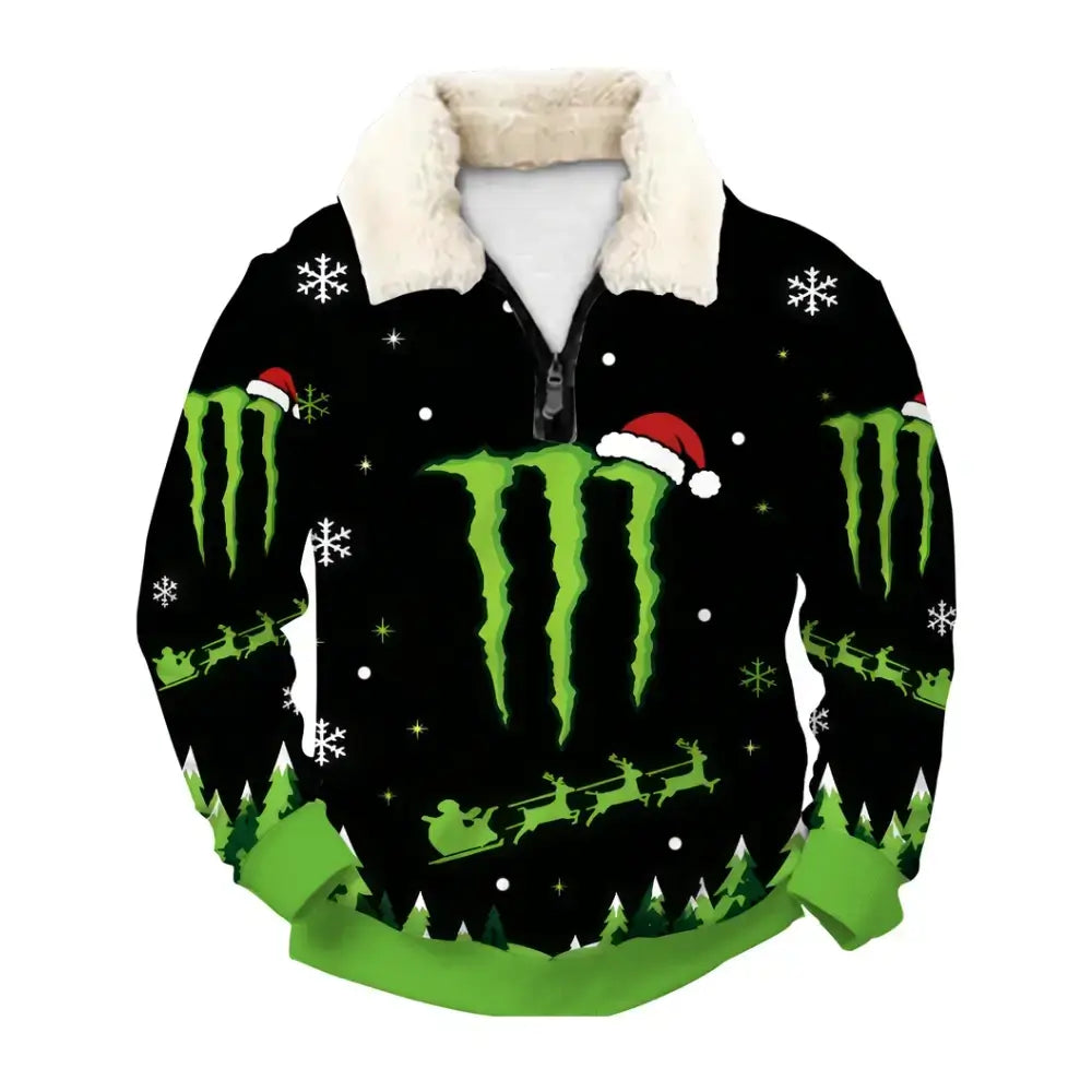Midnight Energy Ugly Quarter Zip Sweatshirt & Sweatpant Set