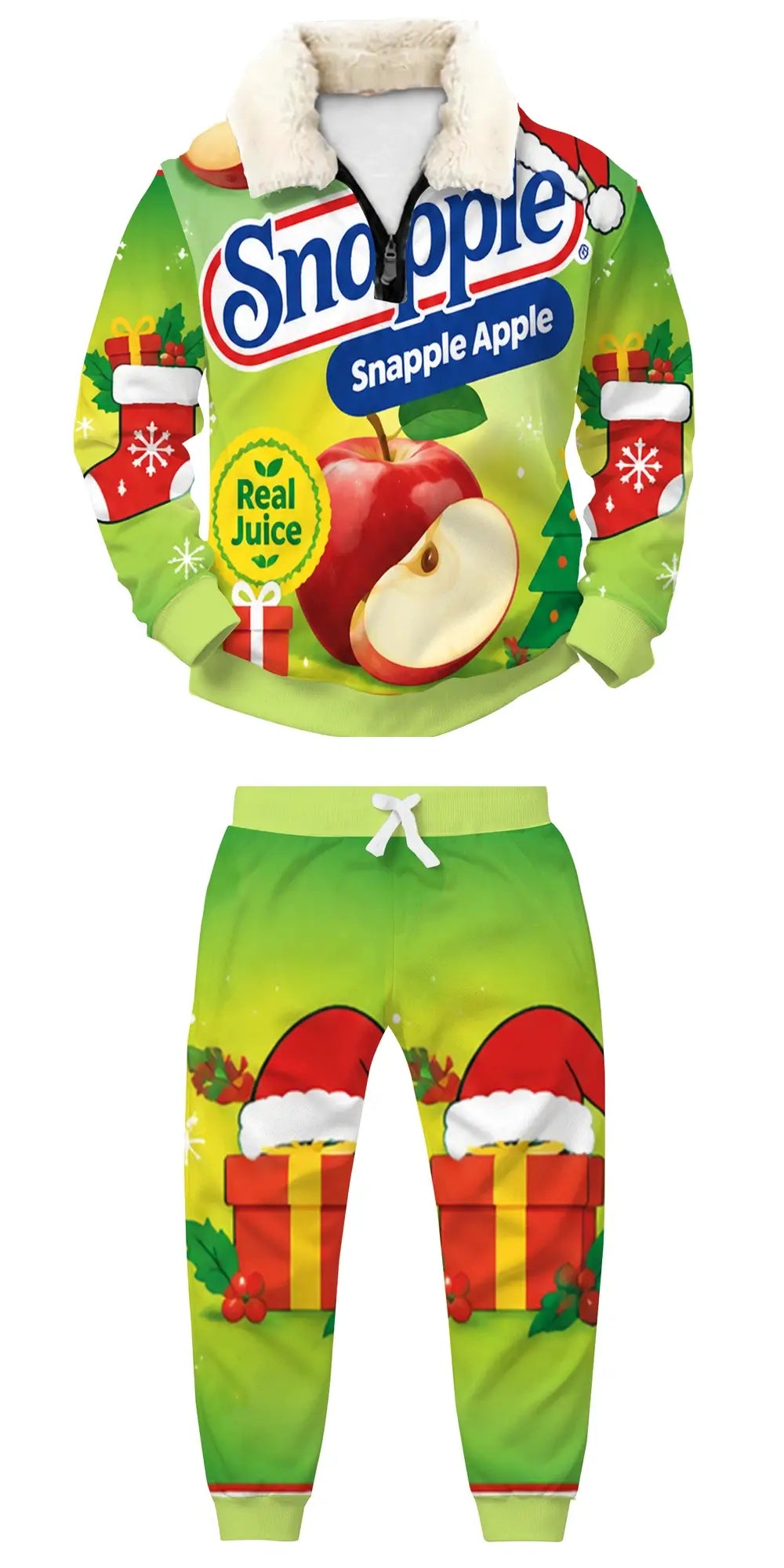 Midnight Party Vibes Ugly Quarter Zip Sweatshirt & Sweatpant Set