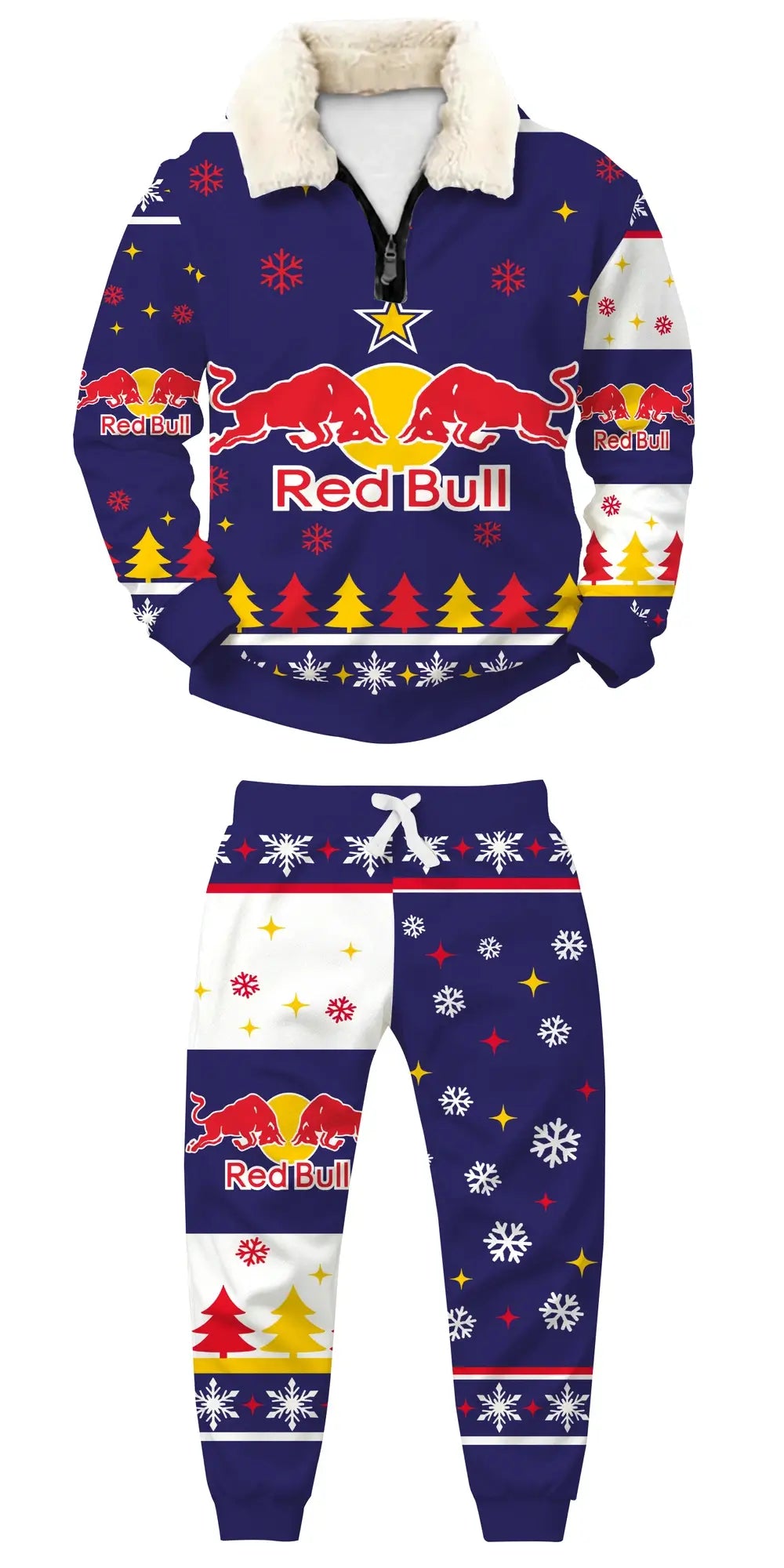 Midnight Racing Ugly Quarter Zip Sweatshirt & Sweatpant Set