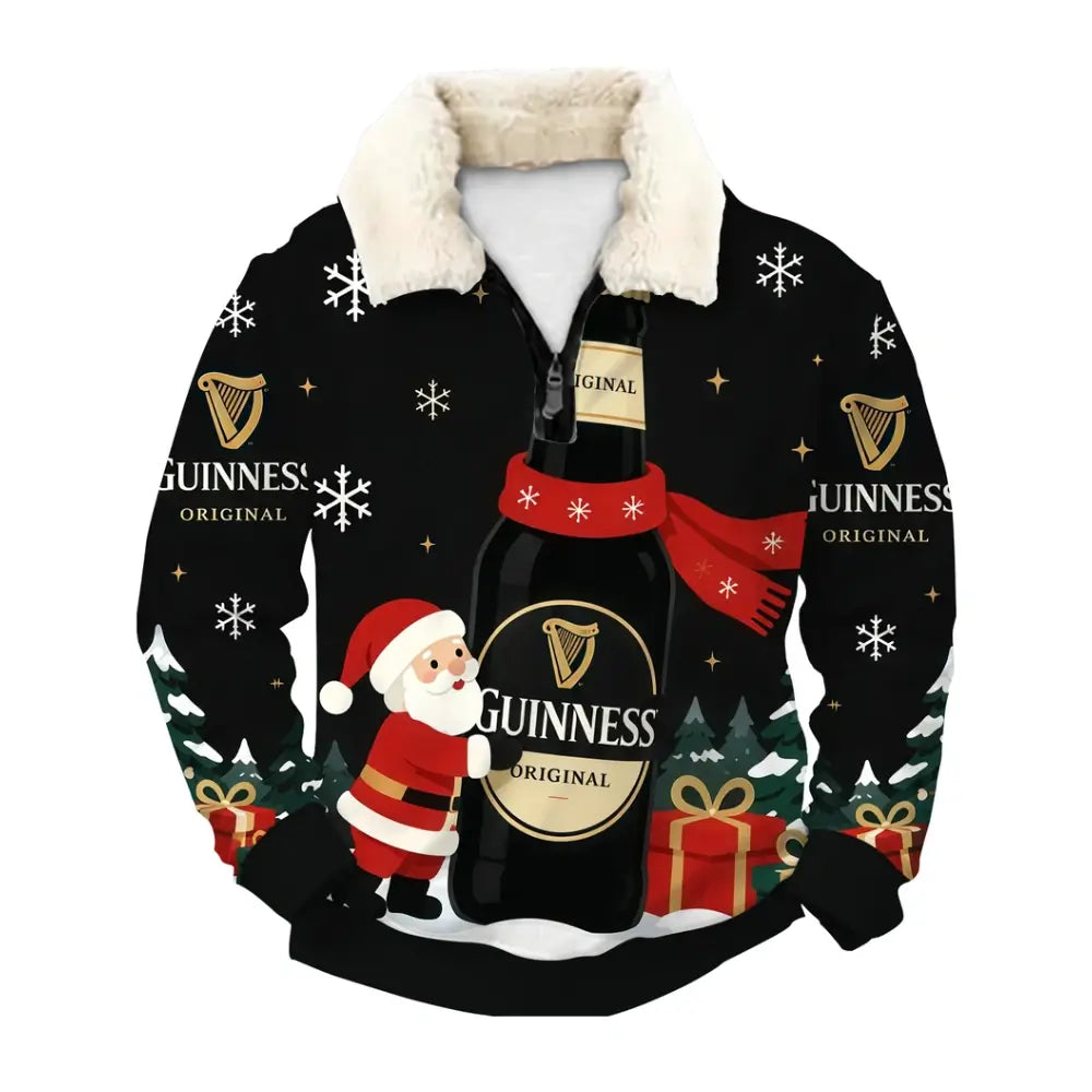 Midnight Santa Ugly Quarter Zip Sweatshirt & Sweatpant Set