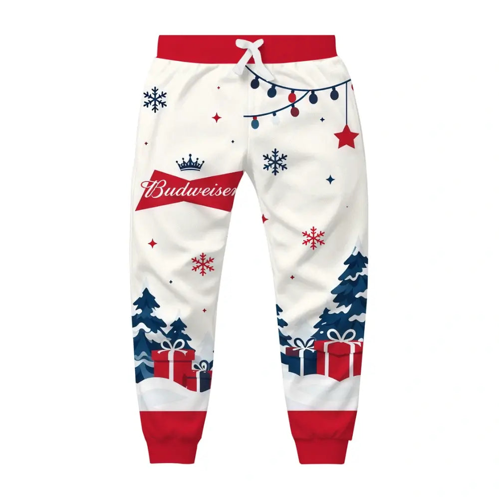 Red Santa Ugly Quarter Zip Sweatshirt & Sweatpant Set