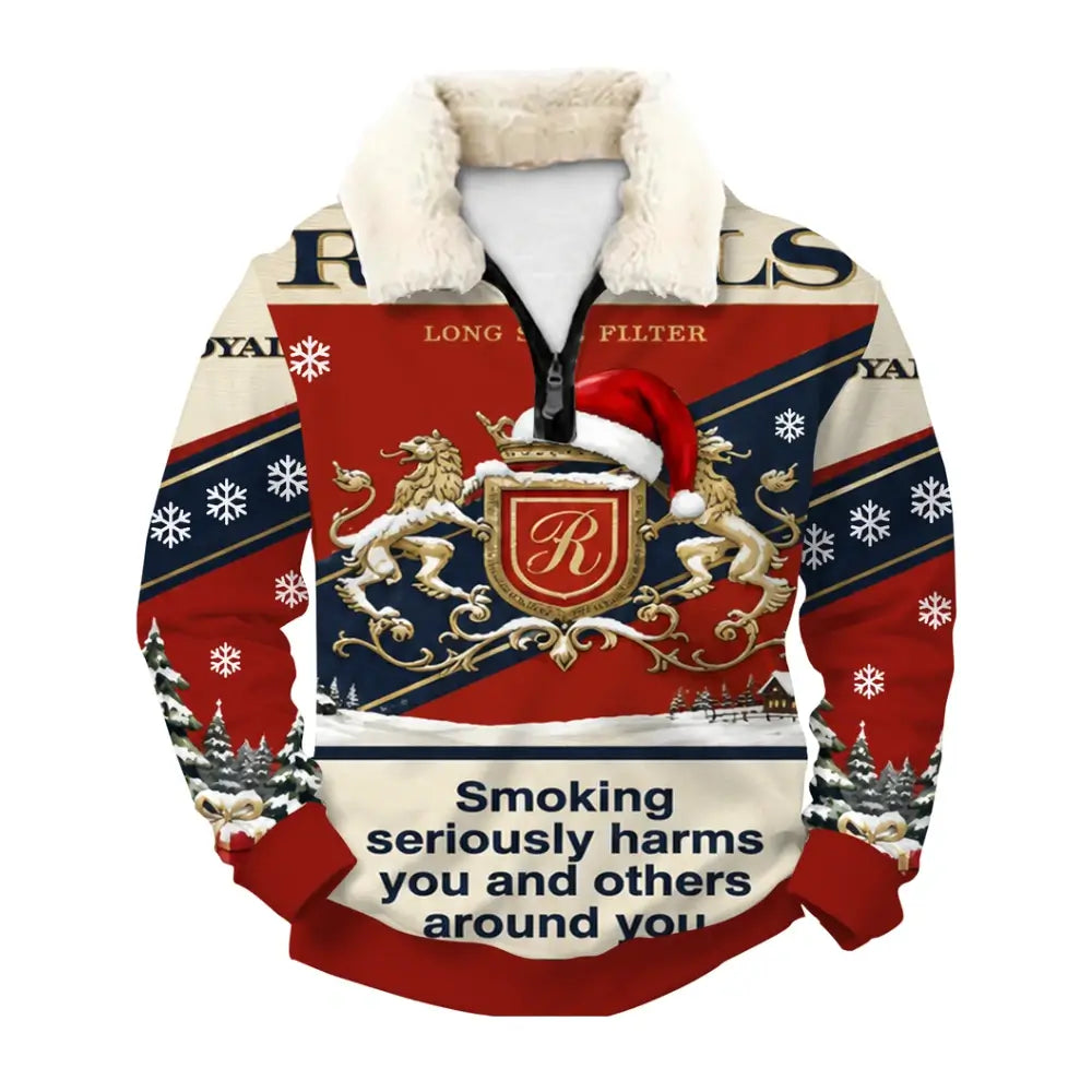 Royal Smoke Ugly Quarter Zip Sweatshirt & Sweatpant Set