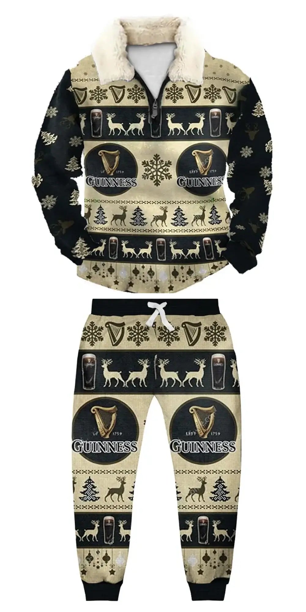 Stout Ugly Quarter Zip Sweatshirt & Sweatpant Set