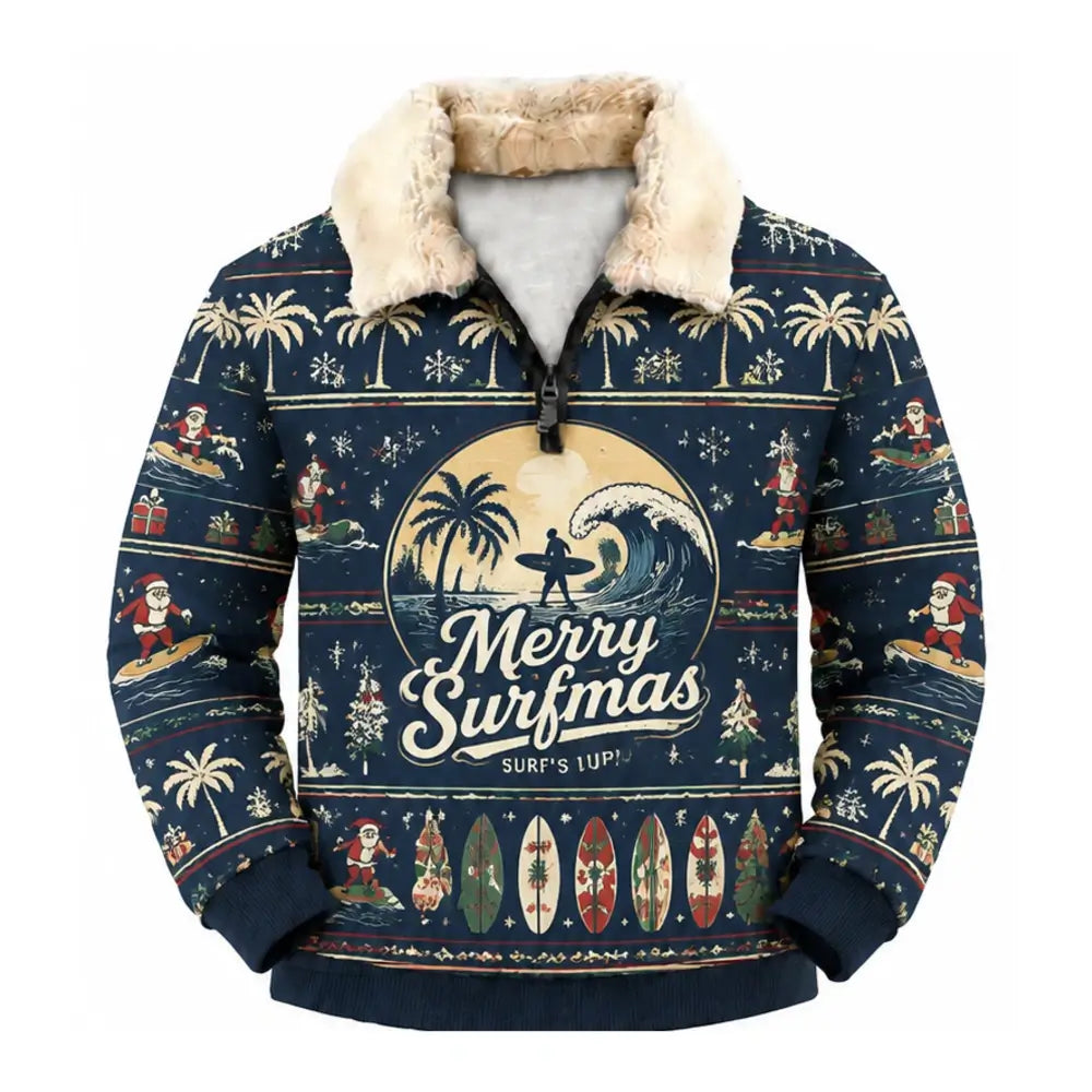 Surf & Beach Ugly Quarter Zip Sweatshirt & Sweatpant Set