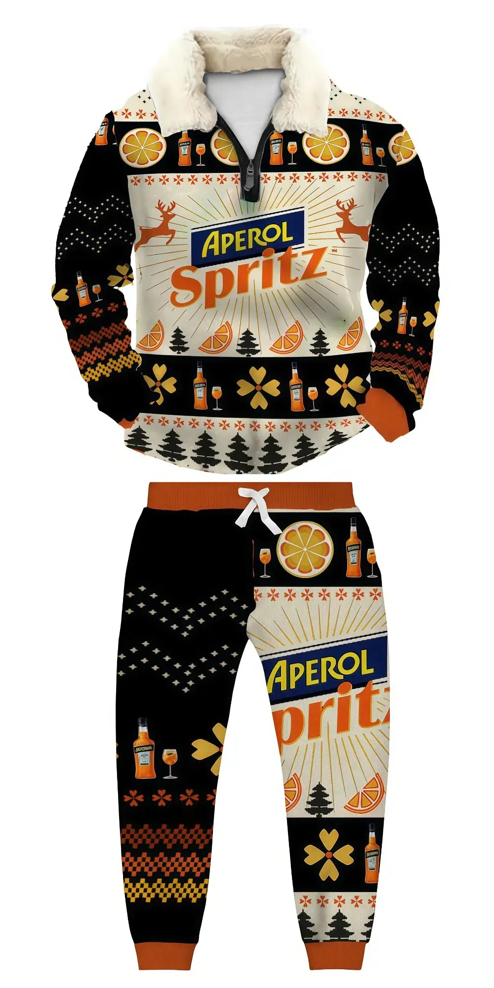 Tropical Ugly Quarter Zip Sweatshirt & Sweatpant Set