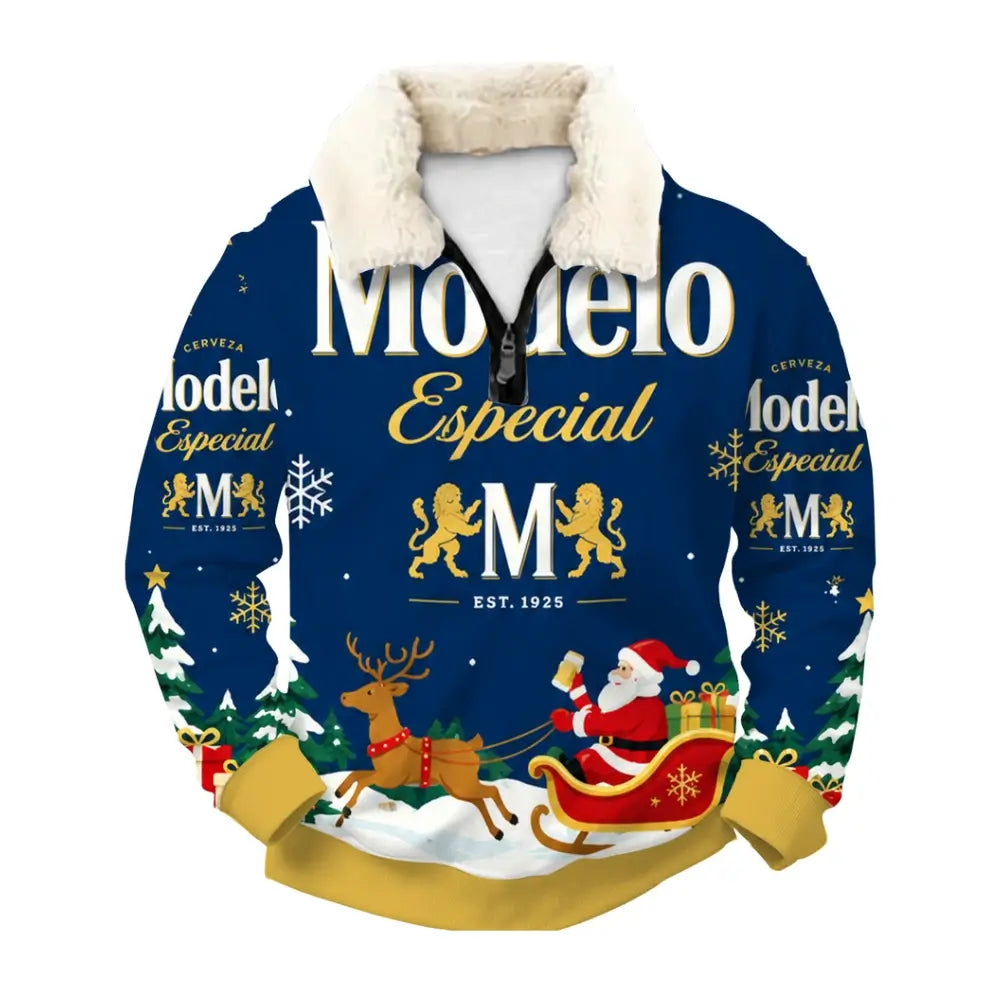 Winter Lager Ugly Quarter Zip Sweatshirt & Sweatpant Set