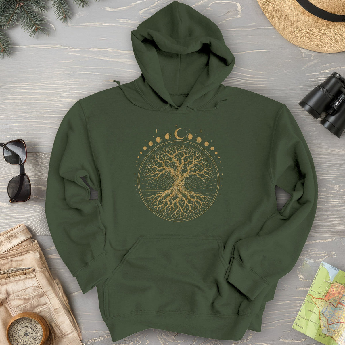 Moon Phase Tree Hoodie