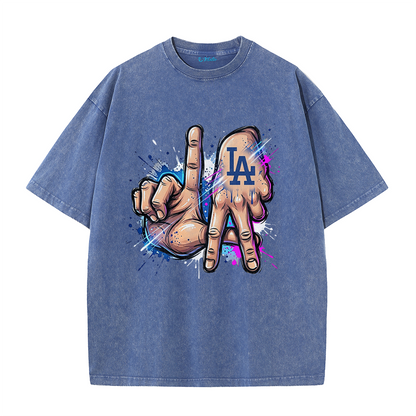 LA Gesture Graffiti Style Graphic T-Shirt