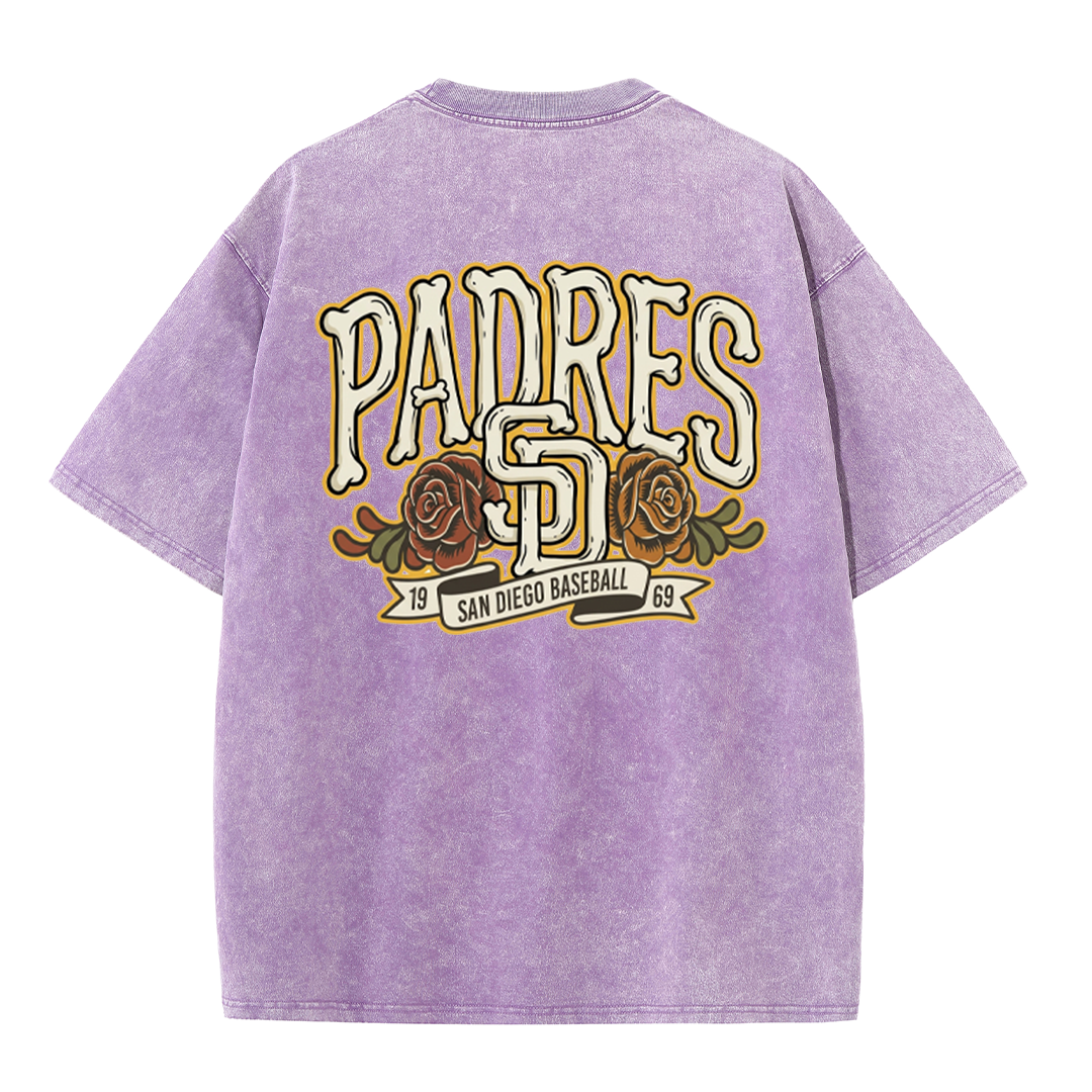 San Diego Vintage Crest Baseball Style T Shirt