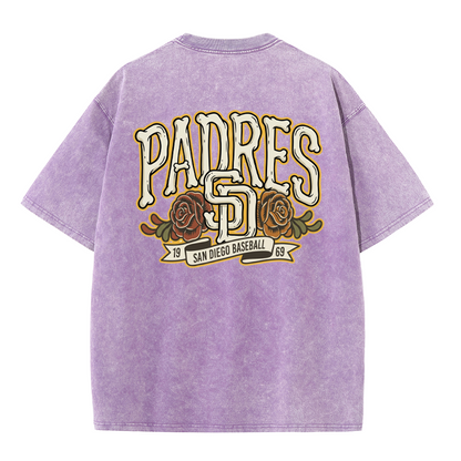 San Diego Vintage Crest Baseball Style T Shirt