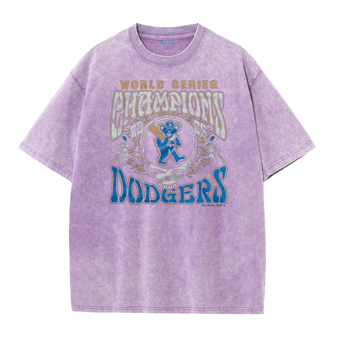 Los Angeles Skull Baseball Graphic Streetwear T-Shirt